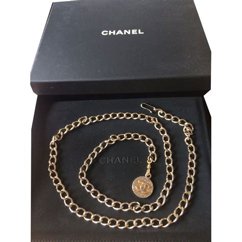 ceinture chanel chaine|Ceintures Chanel en Chaîne pour Femme .